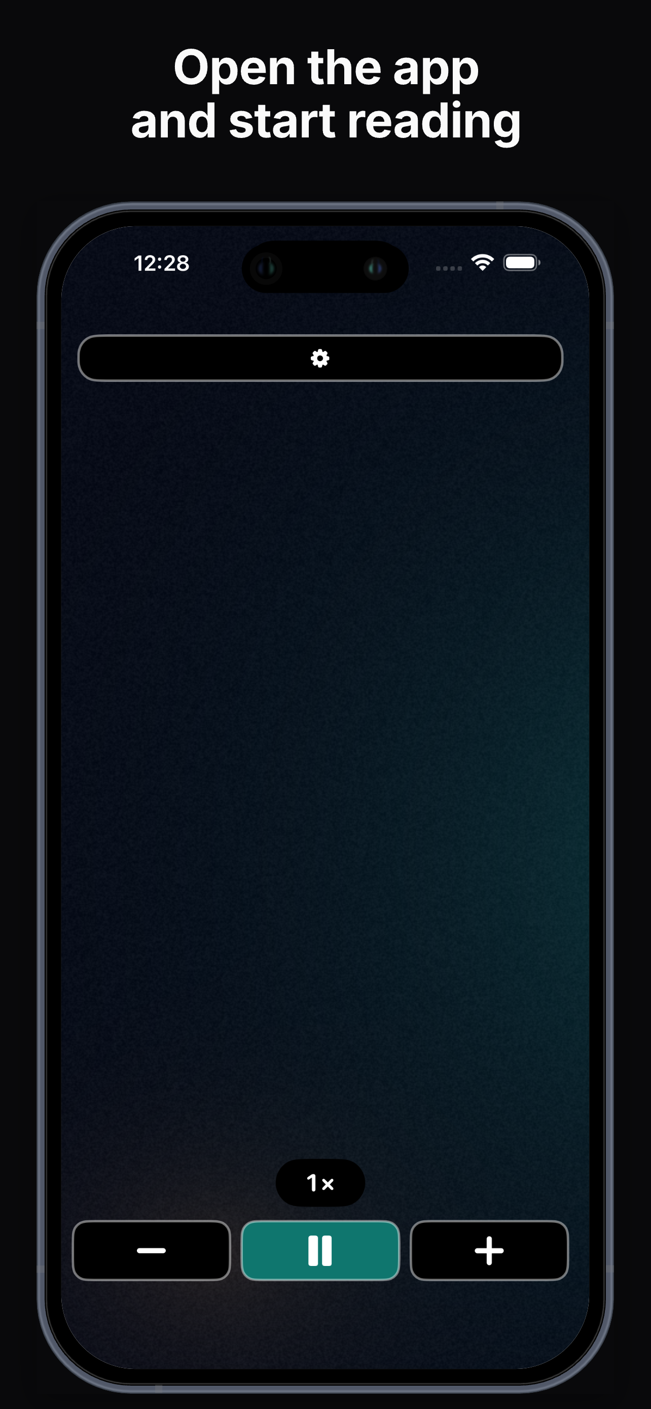 Open the app and start reading